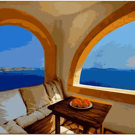 Griko With Seaview And Bbq Villa Patmos Town