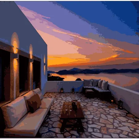 Villa Griko With Seaview And Bbq Patmos Town